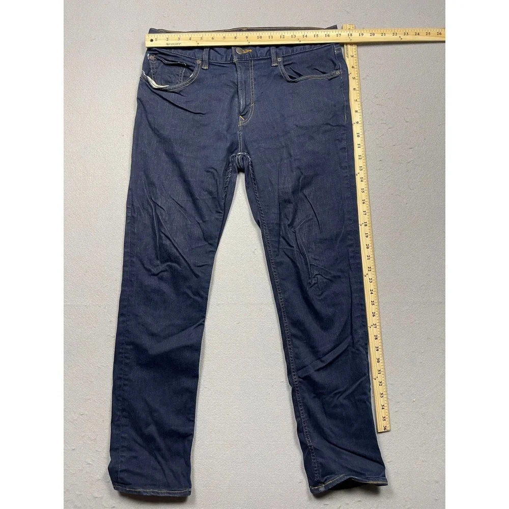 Banana Republic Slim Fit Jeans Mens 33x32 Dark Wash Blue Denim Pants